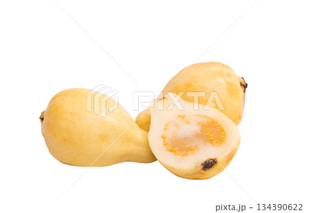 Yellow guava isolated 134390622