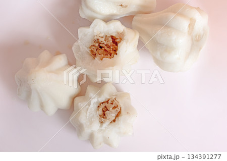 Steamed sweet modak rice dumplings for Ganesh festival Steamed sweet modak rice dumplings for Ganesh festival 134391277