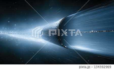 Space Station Orbits Near a Black Hole in the Depths of Outer Space Showcasing Cosmic Wonders Space Station Orbits Near a Black Hole in the Depths of Outer Space Showcasing Cosmic Wonders 134392969