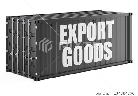 Export Goods concept with shipping container. 3D rendering 134394370