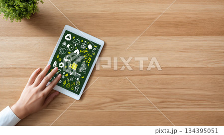 サステナブル、企業向けSDGsのコンセプト写真 134395051