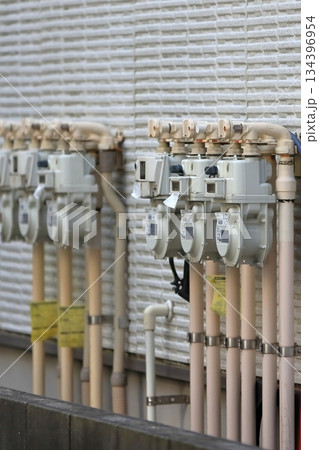 並んだガスメーター イメージ 並んだガスメーター イメージ 134396954