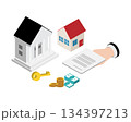 Real Estate Transaction and Mortgage of house loan with bank 134397213