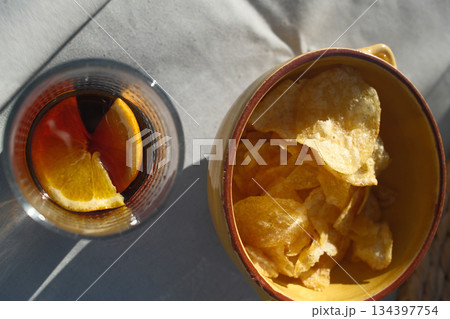 snack aperitive as a starter before lunch 134397754