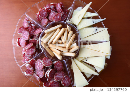 snack aperitive as a starter before lunch 134397760