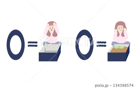ゼロを何もないと思う女性と始まりだと思う女性 ゼロを何もないと思う女性と始まりだと思う女性 134398574