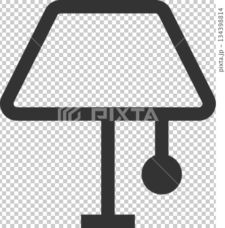 Electric bedroom icon (simple, line drawing, monochrome) 134398814
