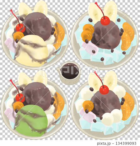 あんみつセット 134399093