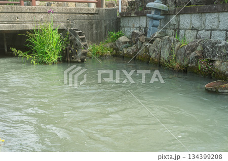琵琶湖東平野に残る日本遺産である伊庭水郷集落を撮影 琵琶湖東平野に残る日本遺産である伊庭水郷集落を撮影 134399208