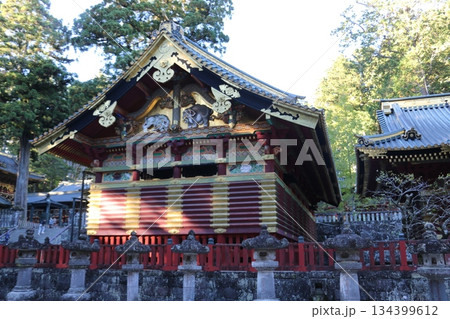 日光東照宮上神庫を飾る想像の象 日光東照宮上神庫を飾る想像の象 134399612