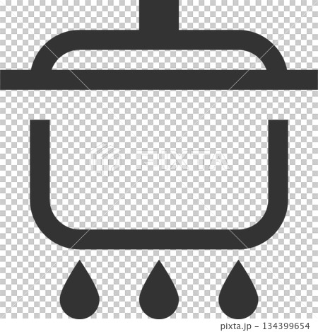 鍋具烹飪圖示（簡潔線條畫，單色） 134399654