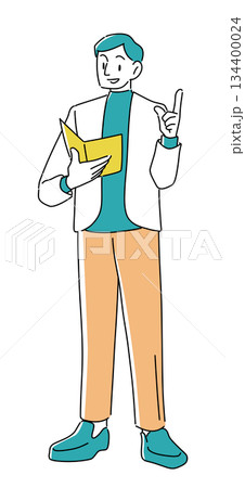 指示・説明をする男性(1人・20代〜40代)|上司・教師として使えるビジネス人物イラスト 指示・説明をする男性(1人・20代〜40代)|上司・教師として使えるビジネス人物イラスト 134400024