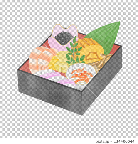 お節料理のイラスト 134400044