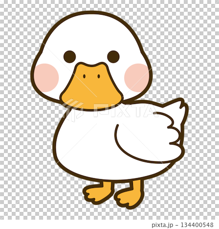 可愛的鴨子臉圖標 可愛的鴨子臉圖標 134400548