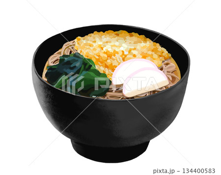 たぬきそば(黒椀) たぬきそば(黒椀) 134400583