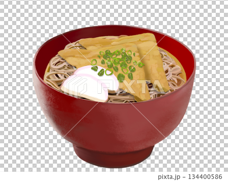 きつねそば（赤椀） 134400586