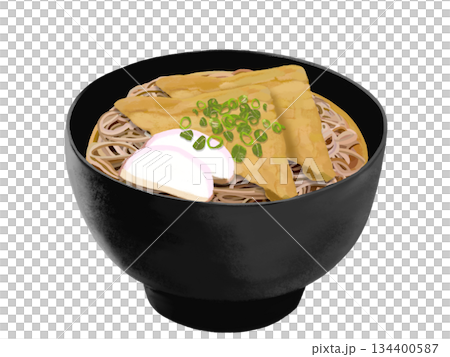 Kitsune soba (black bowl) Kitsune soba (black bowl) 134400587
