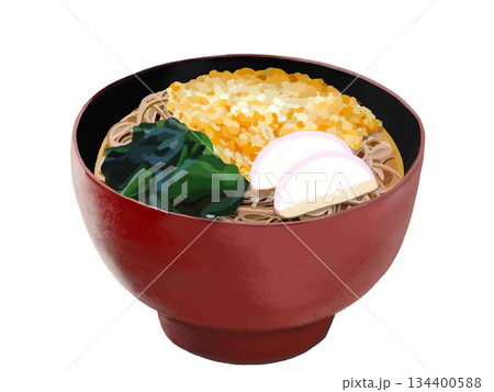 たぬきそば（赤黒椀） 134400588