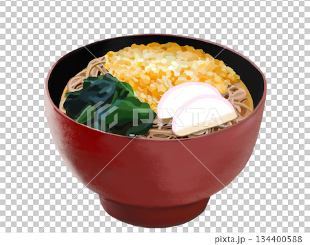 たぬきそば（赤黒椀） 134400588