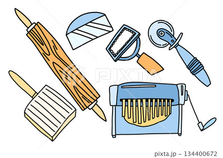 Large pasta and gnocchi making set, pasta maker, rolling pin, dough roller, ravioli stamp Large pasta and gnocchi making set, pasta maker, rolling pin, dough roller, ravioli stamp 134400672