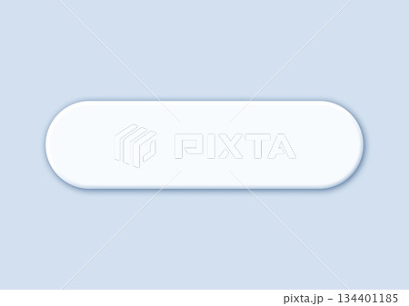 シンプルなUI用長方形ボタン素材 134401185