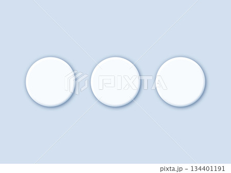 3つのドットと余白の背景 134401191