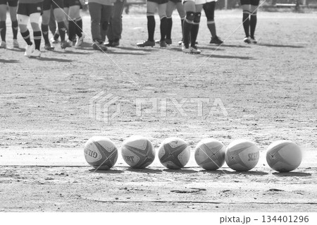 ラグビー 試合開始前 134401296