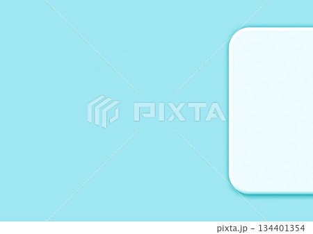 水色背景の角丸ポップアップ素材 134401354