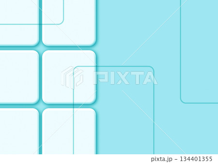 水色の抽象的な幾何学パターン背景 134401355