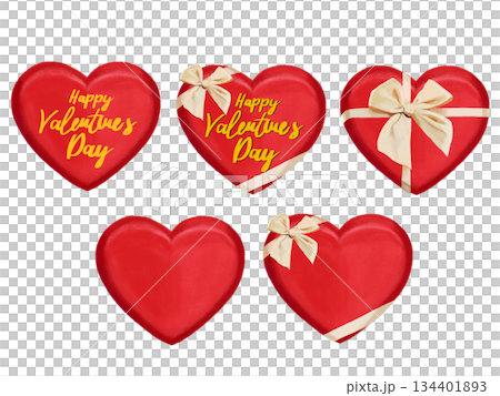 情人節紅心巧克力(白色絲帶)套裝 情人節紅心巧克力(白色絲帶)套裝 134401893