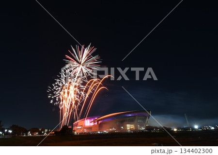 夜空に咲く大輪　埼玉スタジアム 134402300