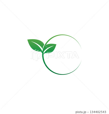 Leaf logo vector illustrations design icon template Leaf logo vector illustrations design icon template 134402543