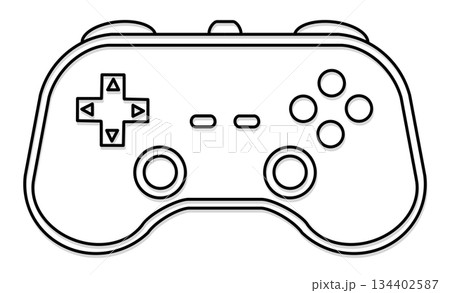 趣味としてのゲームを表すコントローラーアイコン 134402587