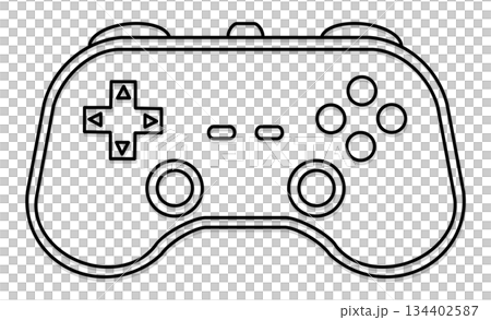 趣味としてのゲームを表すコントローラーアイコン 134402587