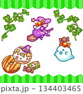 ハロウィンのイラストセット 134403465