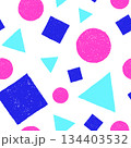 丸三角四角のパターン(シームレス) 134403532