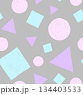丸三角四角のパターン(シームレス) 134403533