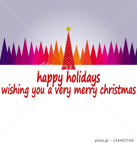ハッピーホリデーズ happy holidays クリスマスツリー グラデーション ハッピーホリデーズ happy holidays クリスマスツリー グラデーション 134403549