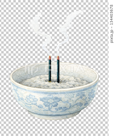 香爐和香的插圖(春分材料) 香爐和香的插圖(春分材料) 134403678