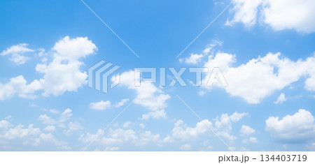 Sky Cloud Blue Background Paronama Web Cloudy summer Winter Season Day, Light Beauty Horizon Spring Brigth Gradient Calm Abstract Backdrop Air Nature View Wallpaper Landscape Cyan color Environment. 134403719