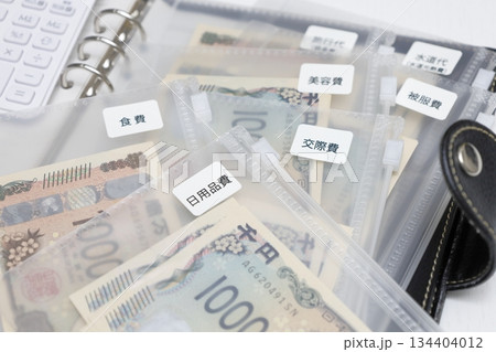 システム手帳で家計管理袋分け システム手帳で家計管理袋分け 134404012