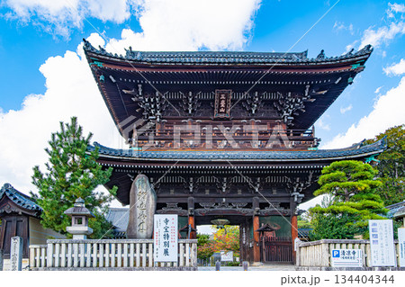 京都、嵯峨釈迦堂の仁王門 京都、嵯峨釈迦堂の仁王門 134404344