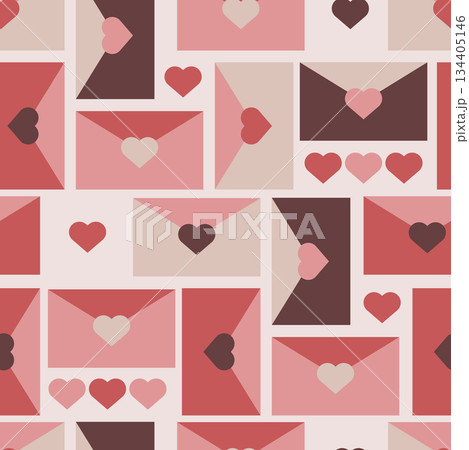 Envelope Love Folk Pattern vector 134405146