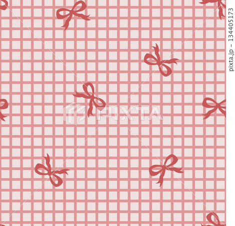 Bow Grid Folk Pattern vectorのイラスト素材 [134405173] - PIXTA