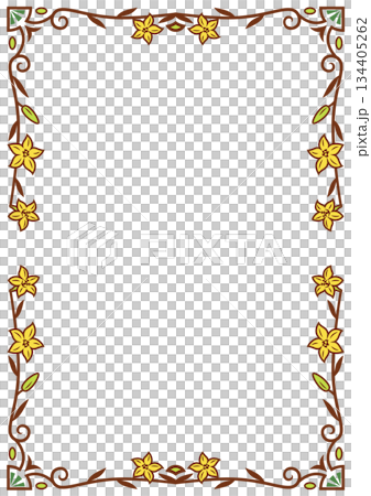 Retro Art Deco Design Frame 15: Lily (Color) Retro Art Deco Design Frame 15: Lily (Color) 134405262