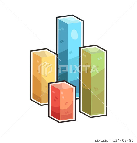 illustration of Bar Graph illustration of Bar Graph 134405480