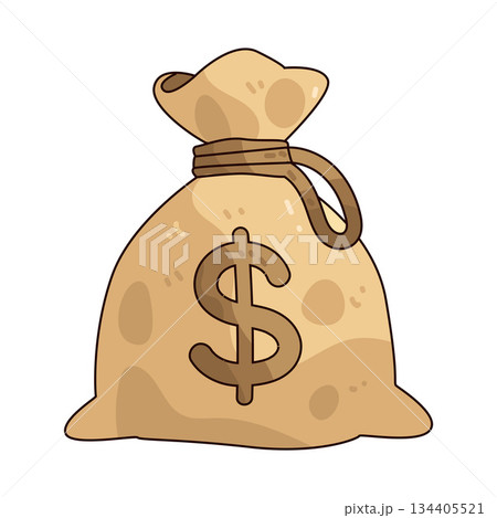 illustration of Money Bag illustration of Money Bag 134405521