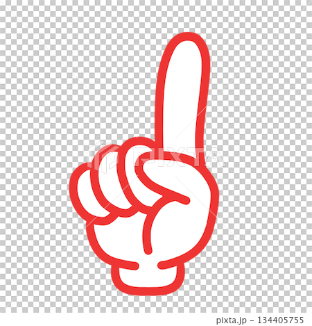 指さし　おすすめ　注目　アイコン 134405755