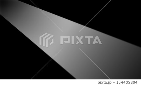 Light beam rotating on black background. Motion 134405804