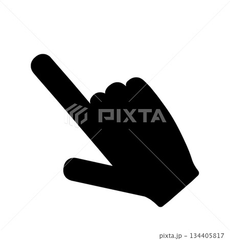 指さし　おすすめ　注目　アイコン 134405817
